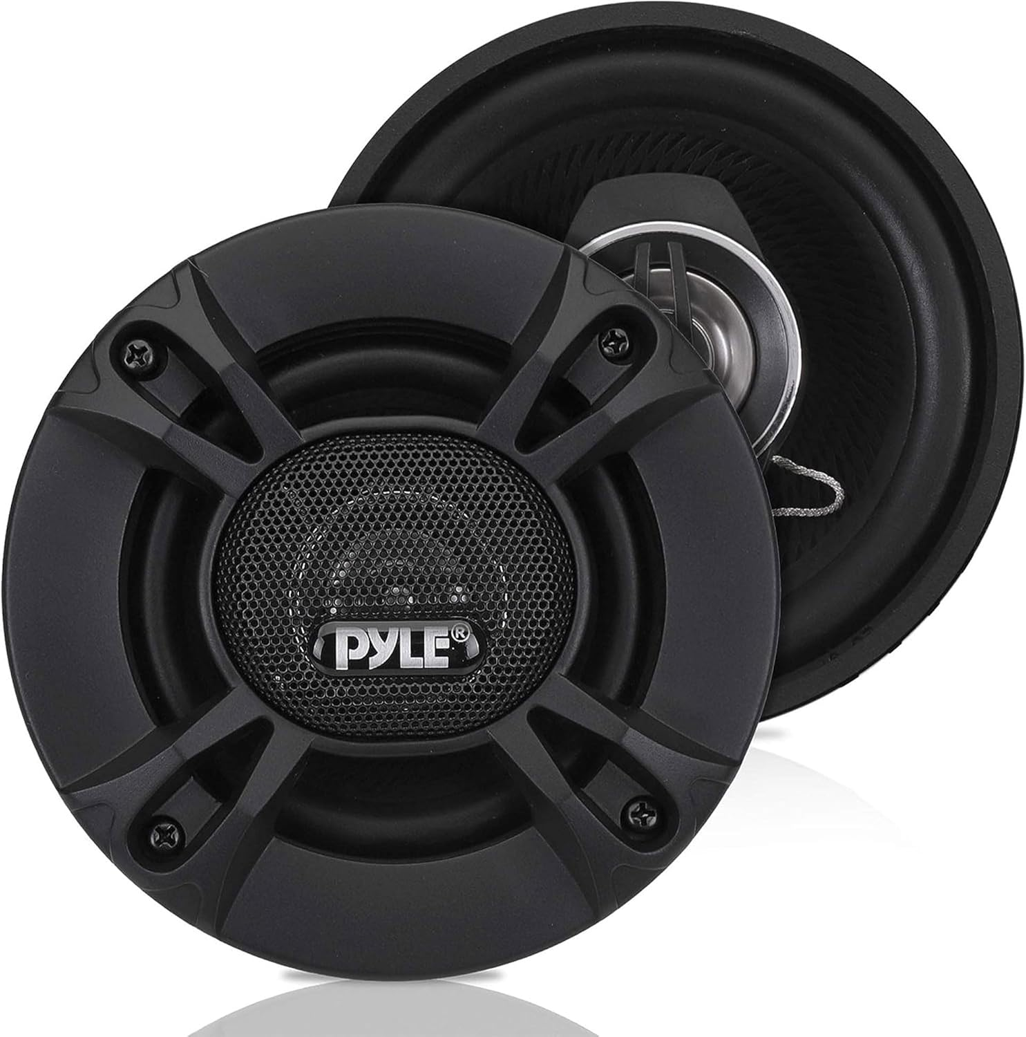 Pyle 2-Way Universal Car Stereo Speakers - 240W 4 Inch Coaxial Loud Pro Audio Car Speaker Universal OEM Quick Replacement Component Speaker image number 1