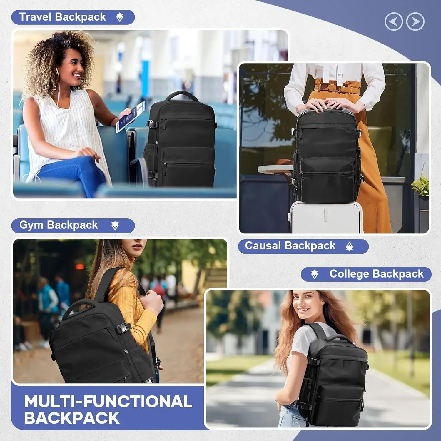 Men'S Vacuum Compression Backpack: Travel & Tech Ready image number 1