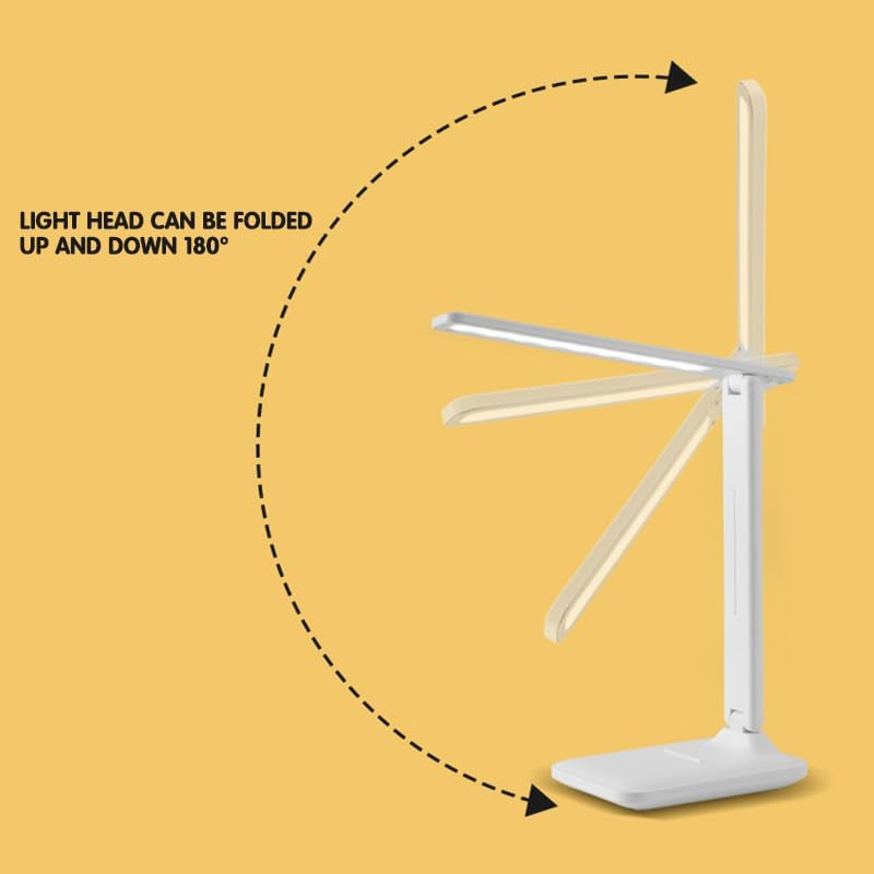 Touch LED Desk Lamp Eye-Caring Table Lamp Bedside Study Reading Table Light USB Ports Dimmable for Study, Reading, Crafting, Sewing, Computer Work image number 4