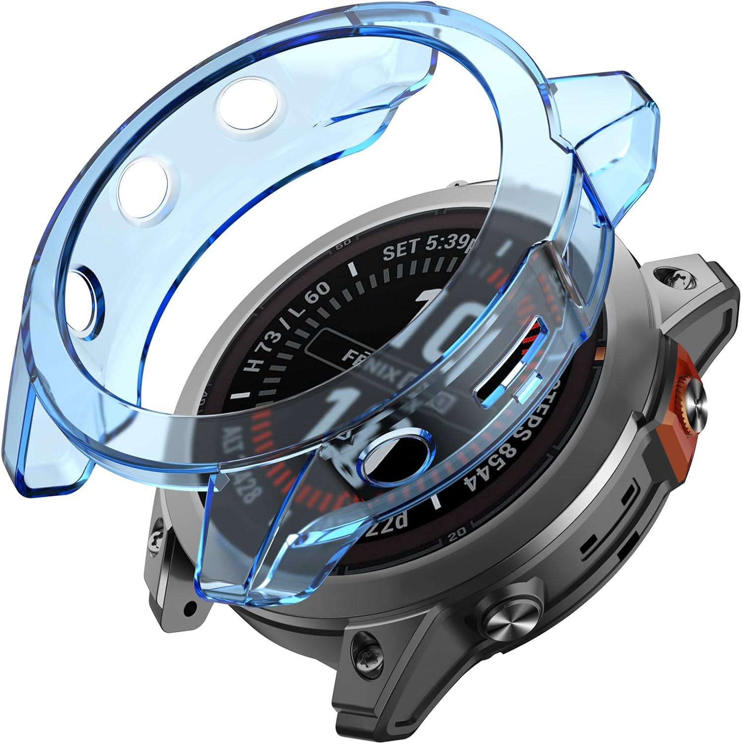 MYSNBKN Protective Case Compatible with Garmin Fenix 7 Pro/Fenix 7/Epix Pro 47 Mm, TPU Protective Cases Shockproof