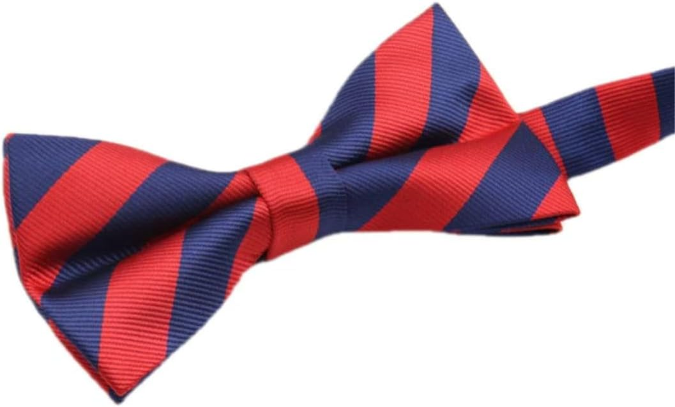 Mens 20S Red/Blue Striped Bow Tie Costume Accessory