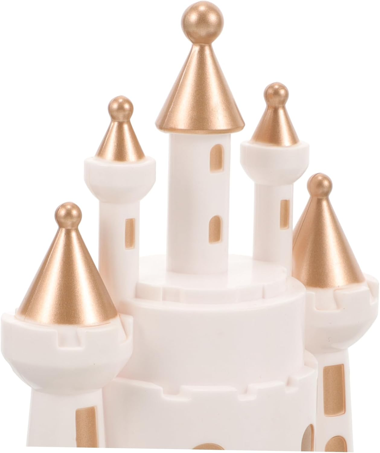 2Pcs Elk Castle Christmas Ornaments Adorable Desktop Decorations for Xmas Party Home Garden image number 3