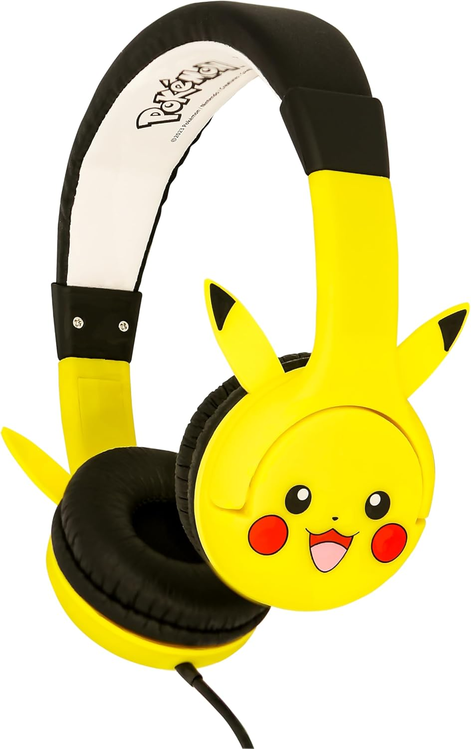 OTL Technologies PK1178 Pokemon Pikachu Ears Kids Wired Headphones Yellow image number 3