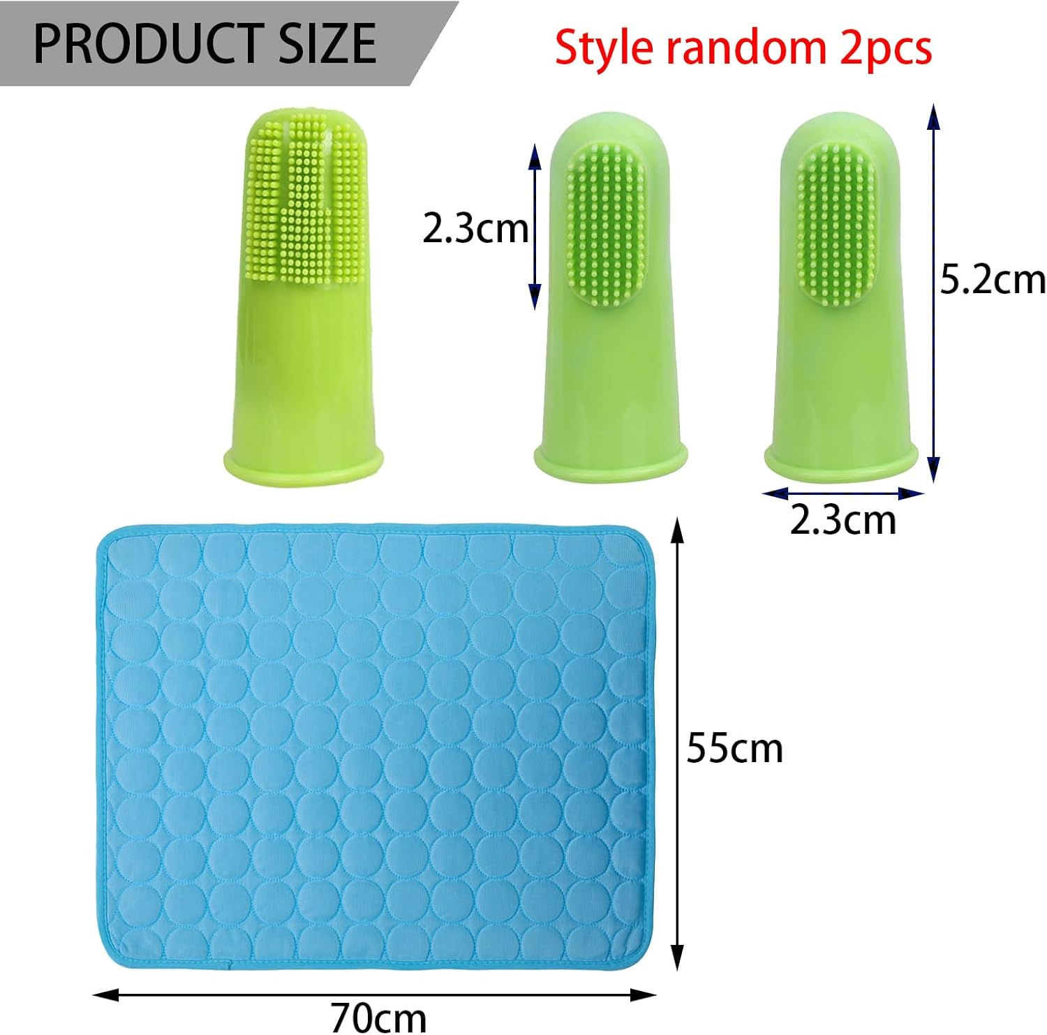 DKDDSSS 3PCS Dog Cooling Mat, Pet Cooling Mat for Dogs, Easy-Fold Durable Washable, Keep Pets Cool in Hot Summer, for Kittens Cats Puppy Sleeping, for Kennel Crate Home Travel image number 6