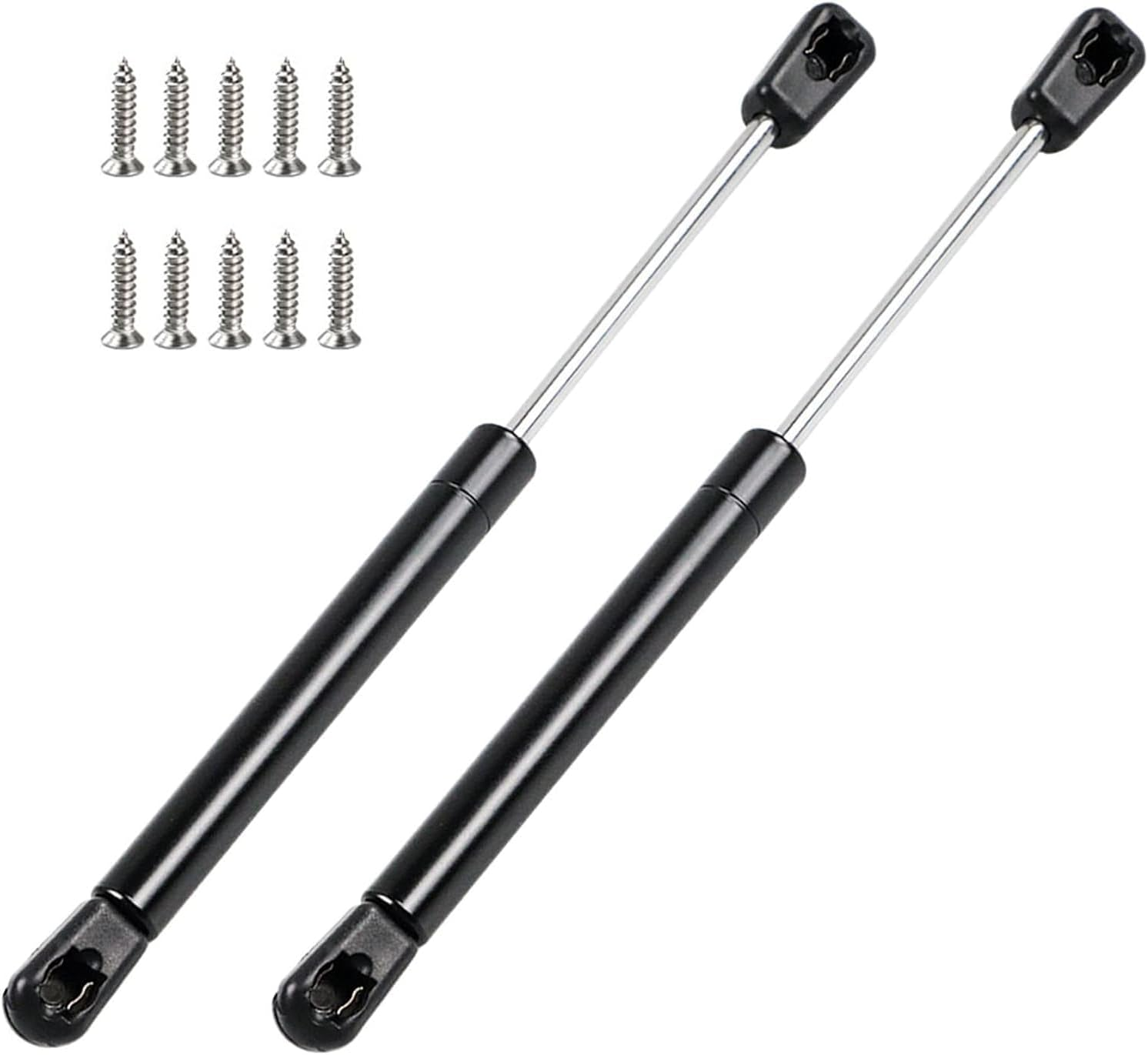 2 Pcs Soft Closing Hydraulic Gas Strut Lid Support, Adjustable Lifting Buffer Hinges for Cabinet Flip-Up Doors and Toy Boxes image number 5