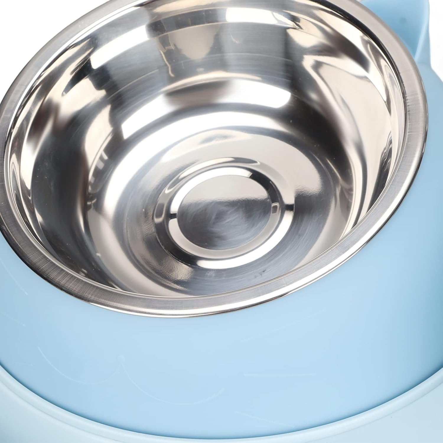 EVTSCAN Cat Food and Water Bowl Set, with Automatic Drinking Bottle, Slow Feeder Cat Bowls, 2 in 1 Automatic Pet Feeder, for Puppy Kitten Rabbits image number 1