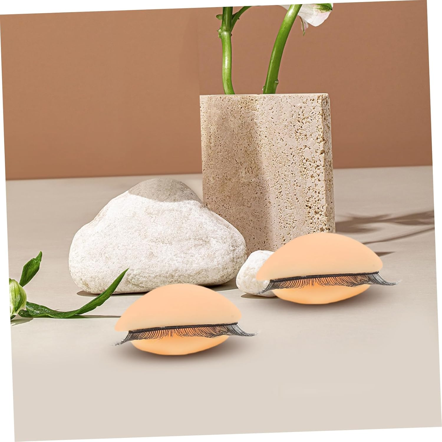 Gatuida 9Pair Double Silicone Eyelash Practice Eyelids for Mannequin Head Realistic Removable Lash Extension Training Kit for Beginners and Professionals image number 5