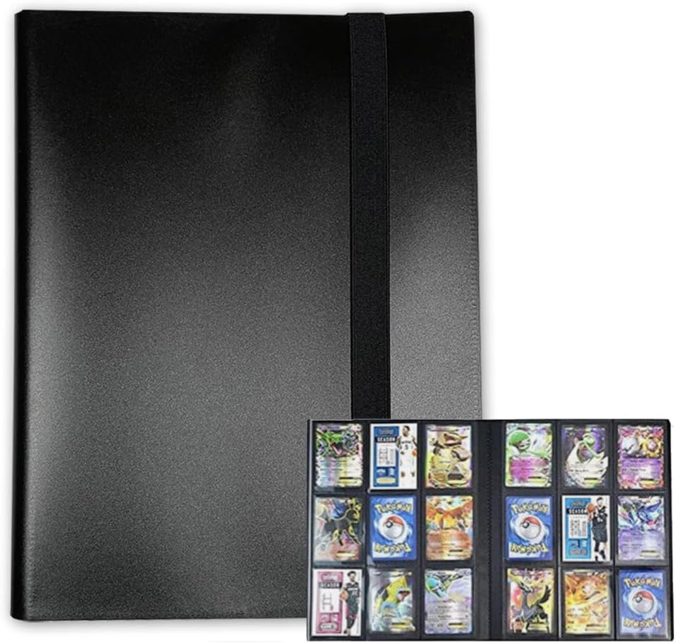 Vivva 9 Pocket Card Binder, Premium Trading Card Binder, 360/540 Double Sided Pocket PU Collection Binder, Collector Album, Card Folder for MTG, TCG, Sports Cards (360 Pockets(White))