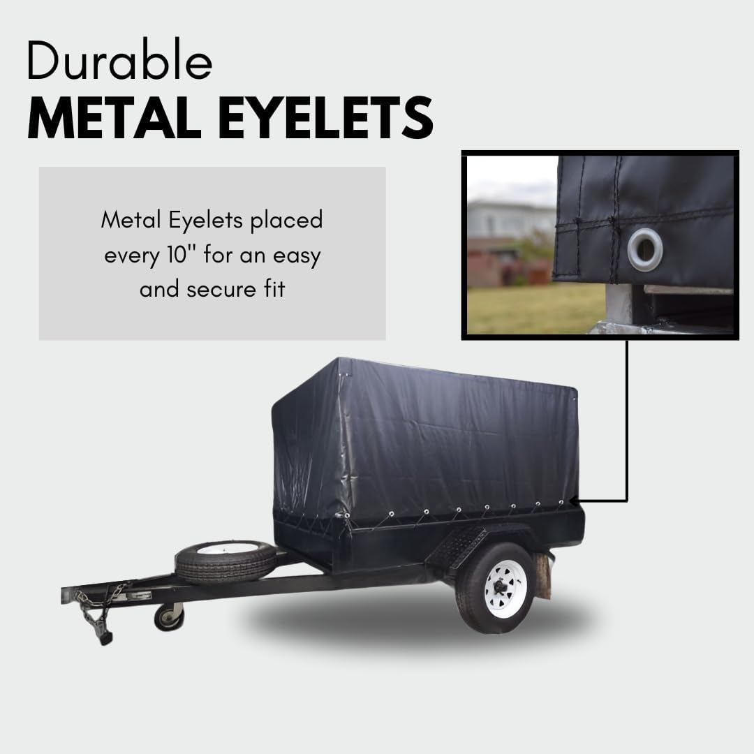 Trailer Cage Cover 7X5X3 - High Quality Weatherproof & Durable image number 6