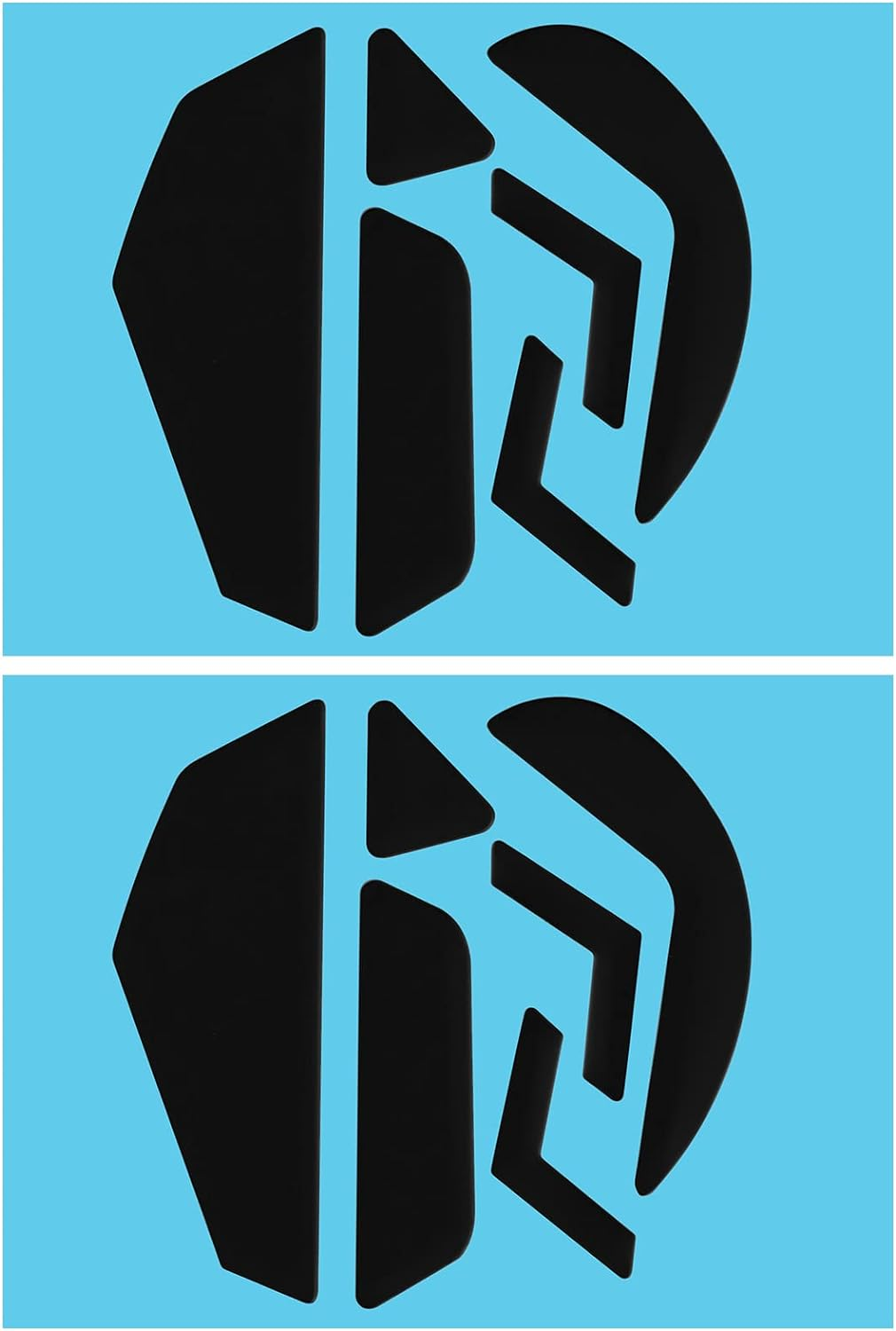 Emagtech 2 Sets Mouse Skates Feet Compatible with Logitech G502 Wireless Gaming Mouse Curved Edges Mouse Feet Mouse Accessories 0.7Mm Thickness White