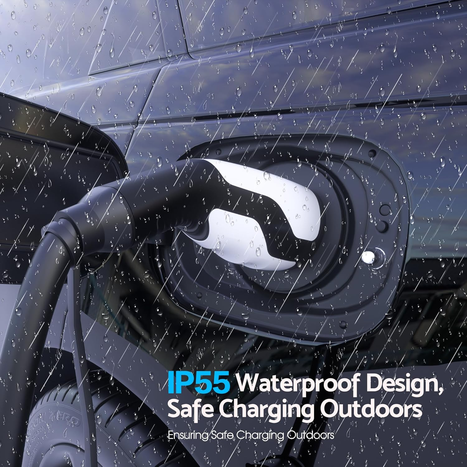 Advwin Type 2 EV Charging Cable 8M, 22Kw 32A EV Charger Portable Electric Vehicle/Phev Charger, 3 Phase/480V Plug-In Hybrid EV Charging Station for Tesla Model Y/3, BYD, MG4 image number 3