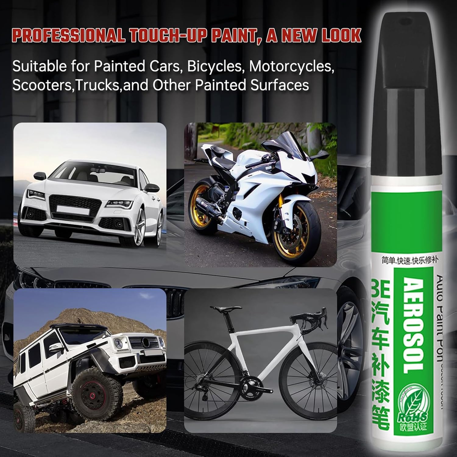 Car Scratch Remover Pen - 12Ml Scratch Remover Marker | Waterproof Car Touch up Paint | for Rim Metal Interior Detailing Craft Projects Office Art image number 5