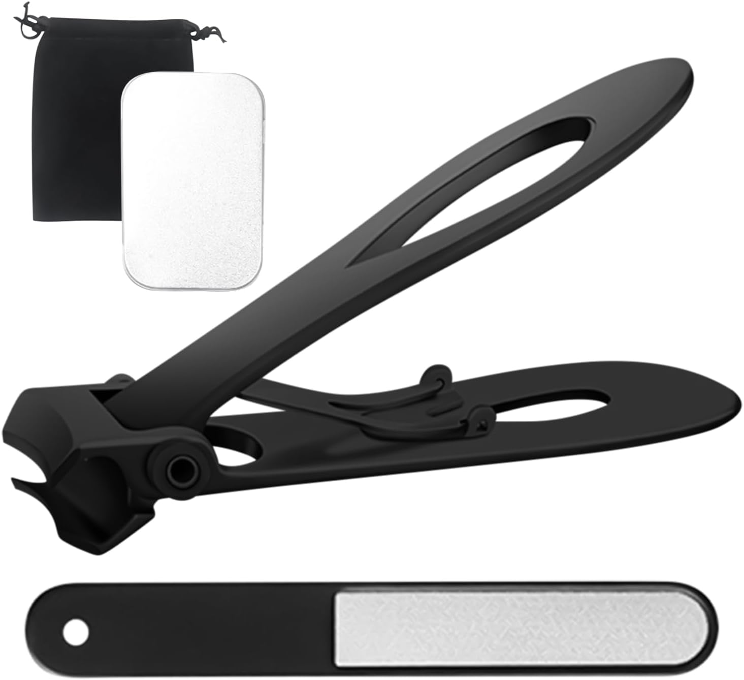 Mlqkpwy Men Nail Clipper Set | Stainless Steel Grooming Fingernail Cutter Set,Professional Manicure Tool, Portable Nail Cutter Kit for Friends Family Youth Daughter Son Teens