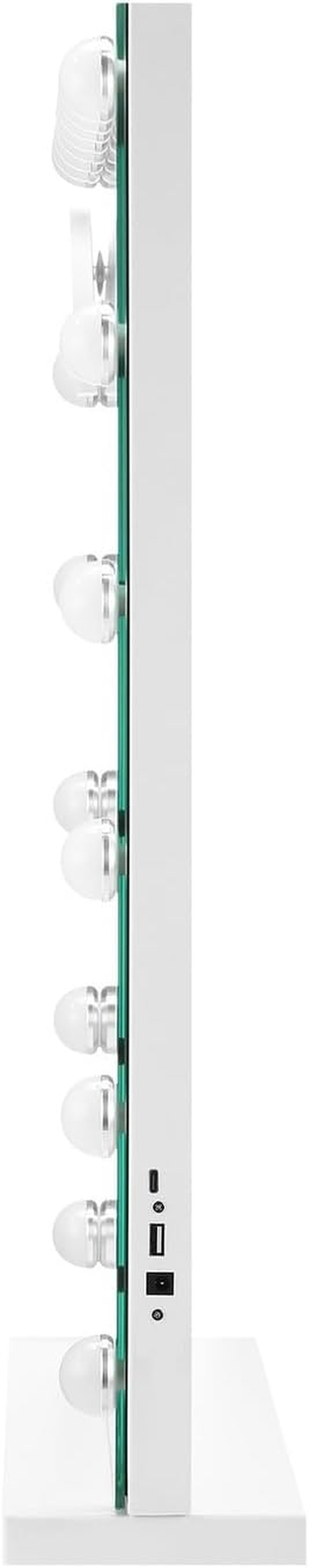 Oikiture Hollywood Vanity Mirror with Light, Smart Makeup Mirror with 18 LED Bulbs 80 X 58Cm Type-C & USB Power Charging Vanity Mirror with 10X Magnifying Mirror image number 5