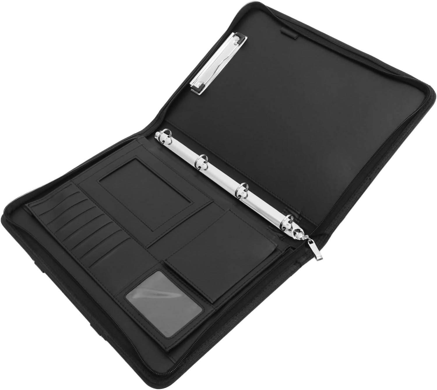 SECFOU Portable Zippered File Folder Organizer Multiple Compartments for Documents Magazines and Receipts Lightweight Storage Bag for Office School and Travel Use image number 3