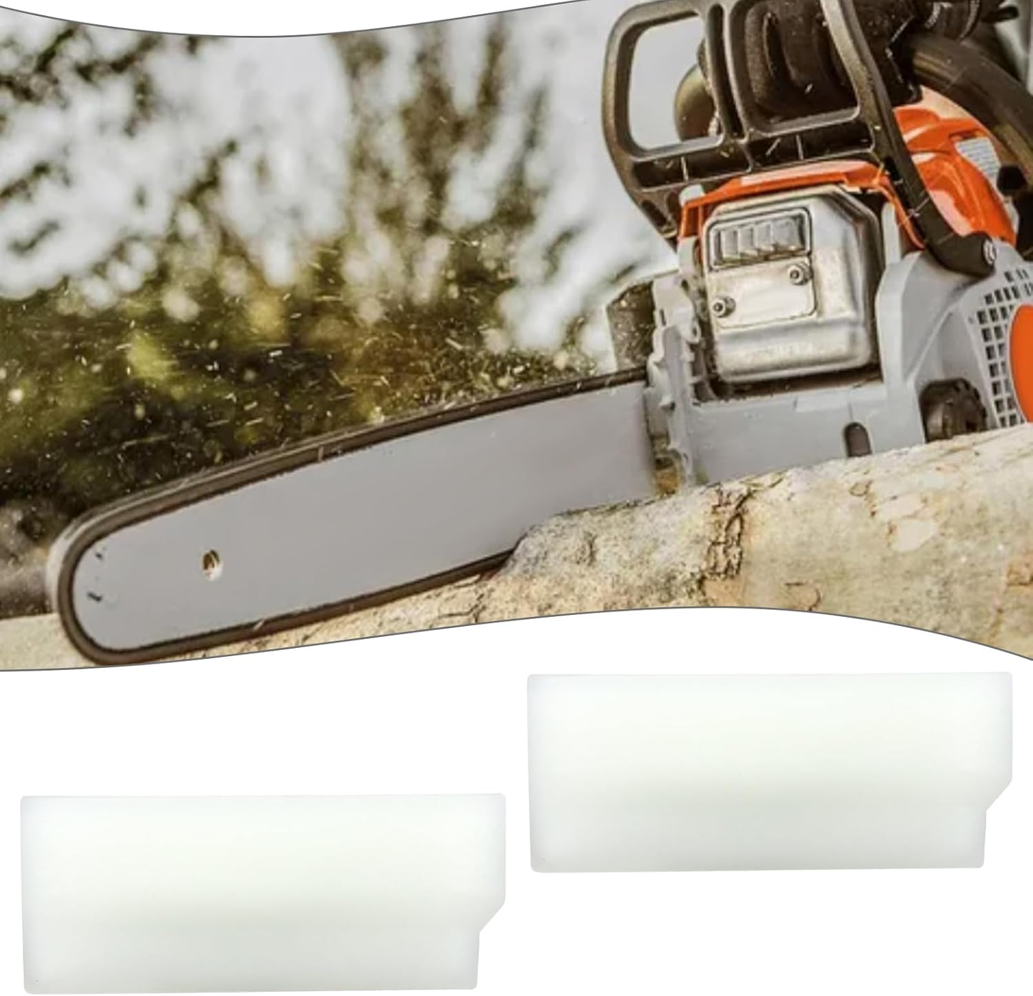 Be in Your Mind 10 Pieces Chainsaw Bumper Strip Chain Guide Bumper Bar Strips 1121-648-6610 Compatible with Stihl 290 310 390 029 039 1125 Cover image number 1