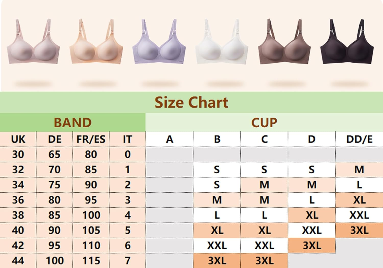 Seamless Maternity Bra, Nursing Bra for Pregnancy Breastfeeding, Ultra Soft No Underwire Breastfeeding Bra