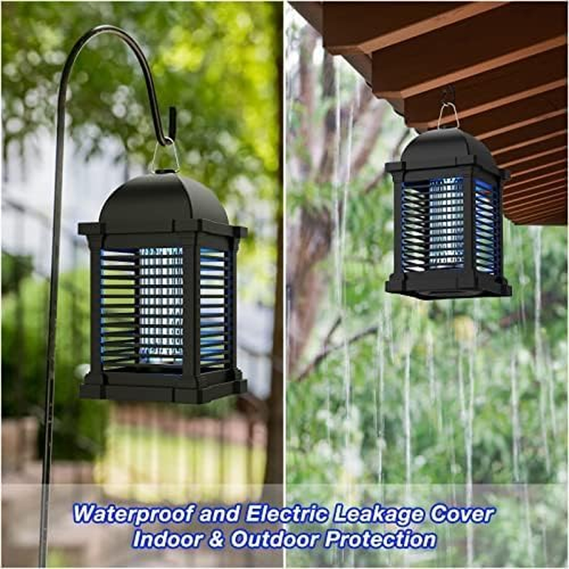 Upgraded Bug Zapper,Tmactime Mosquito Killer Lamp with 4300V UV Waterproof Electric Fly Zapper,Fruit Fly Killer for Camping,Plug-In Hangable Fly Trap Light,Bedroom, Kitchen, Office, Home Garden image number 6