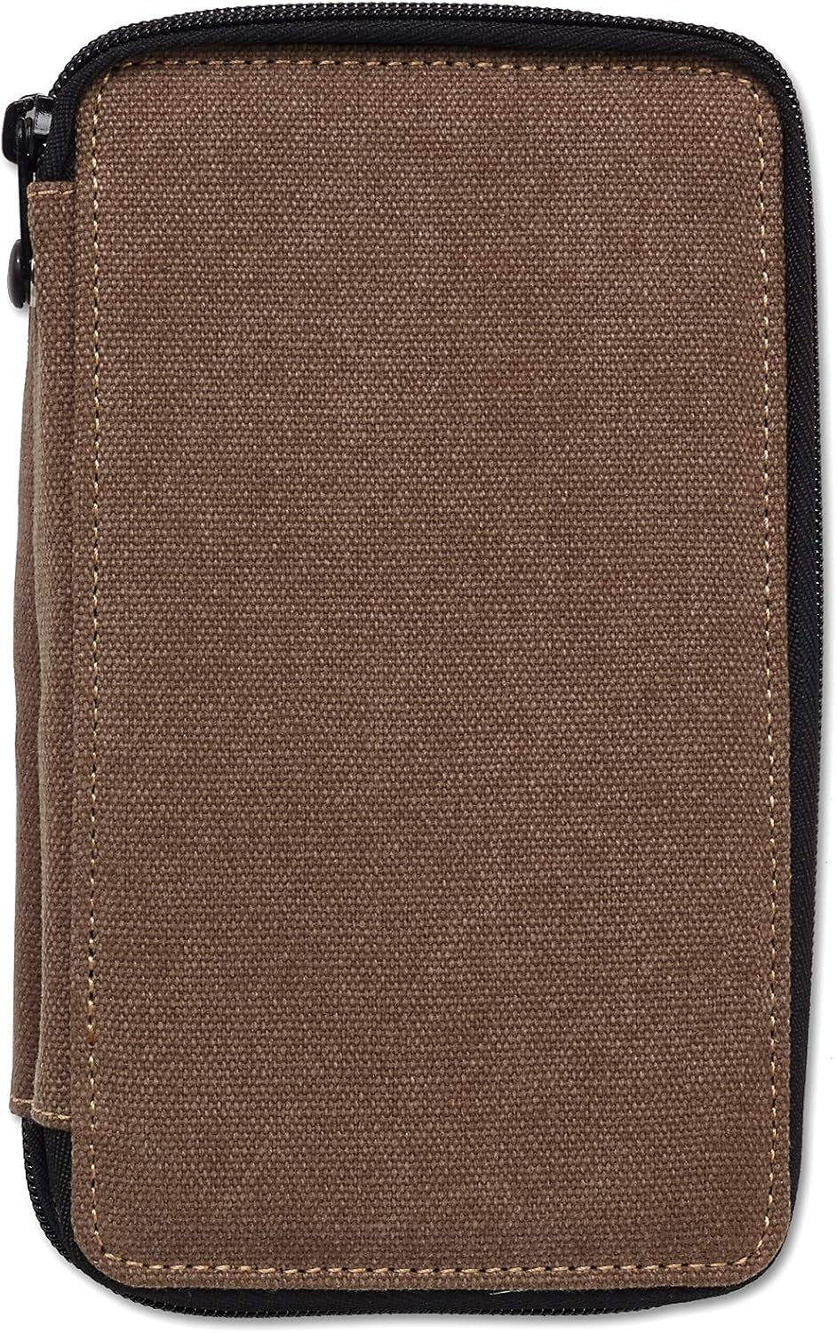 Speedball Art Products Canvas Storage Case for Pencils, Markers, Pens and Art Supplies, Holds up to 48 Standard Pencils, Chocolate