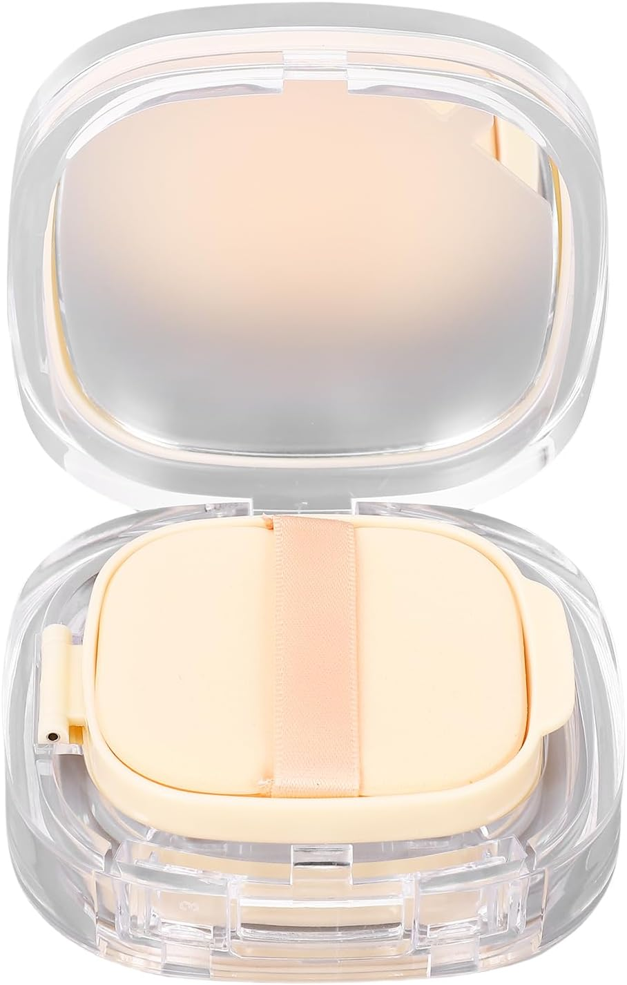 YUYTE Empty Air Cushion Puffbox Refillable Air Cushion Case for Makeup with Mirror Puff and Leak-Proof Design Portable BB Cream Compact Case