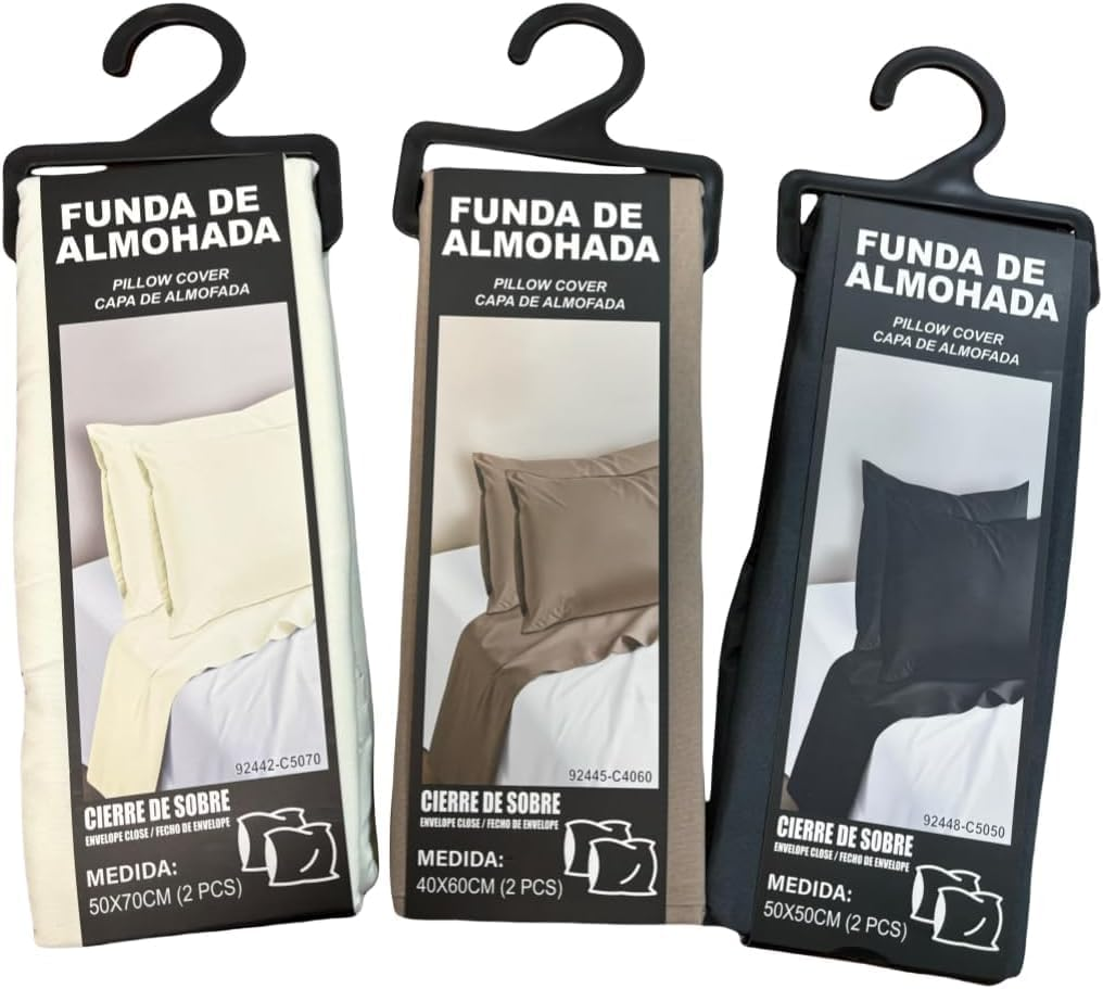 Flat Sheet - Pillowcase, Mattress Cover, Brushed Microfiber, Bed Sheet for Bed (90Cm, 105Cm, 135Cm, 150Cm and 180Cm), Bedding (3 Colors 2, 45 X 150 Cm (3 Pieces)