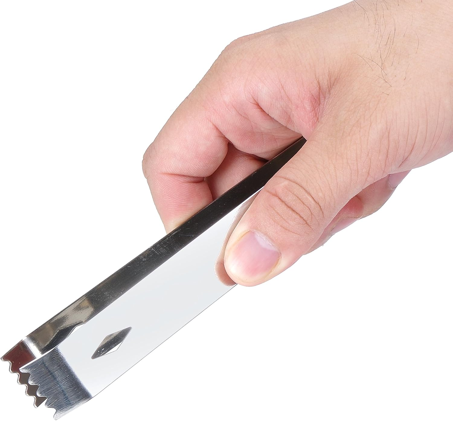 2 Pack Ice Tongs 5.9 Inch Small Serving Tongs Food-Grade Small Tongs for Appetizers Stainless Steel Sugar Tongs Ice Tongs for Ice Bucket Party Coffee Bar, Silver - 2 Pack image number 2