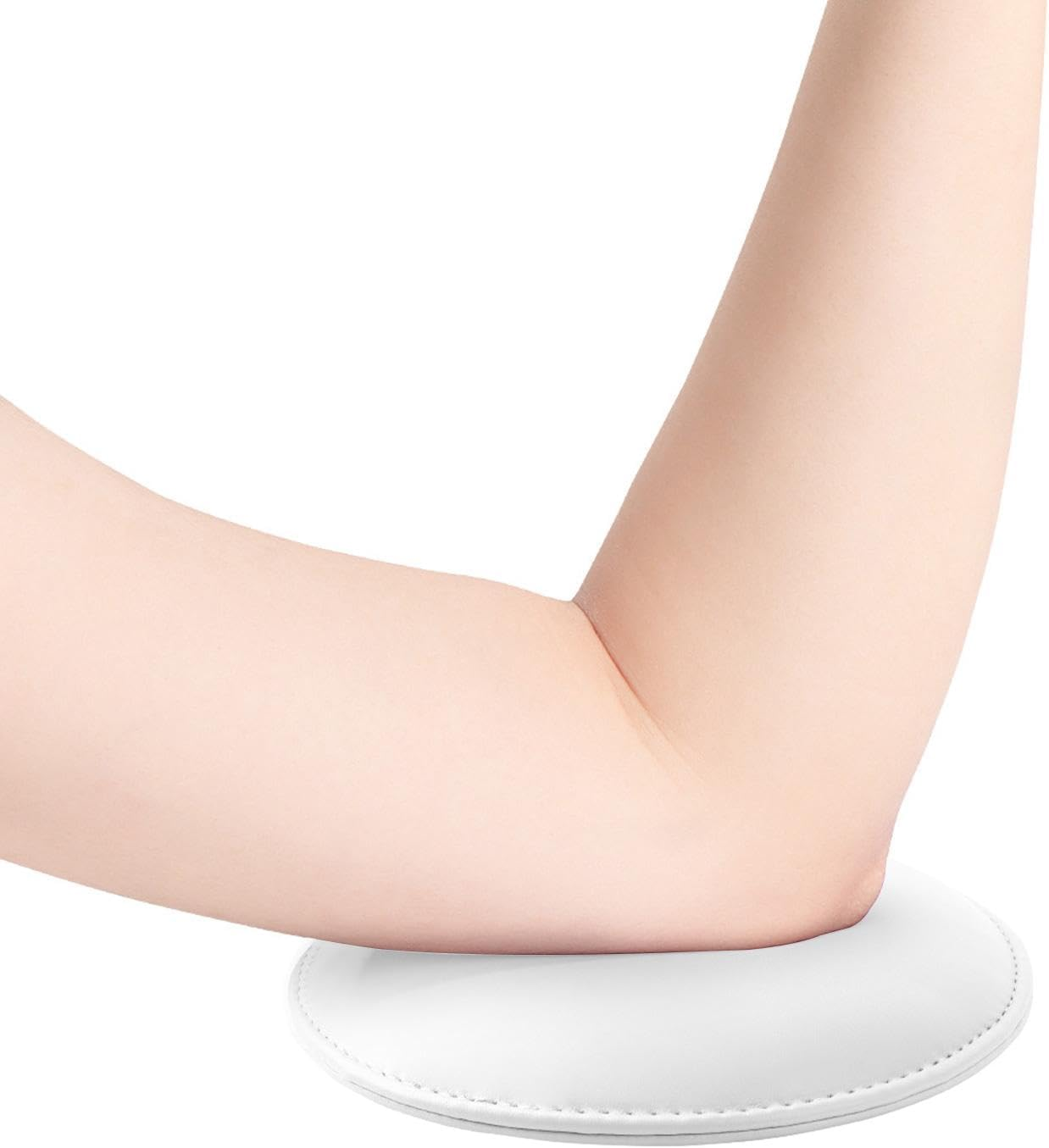OIIBWQ Non-Slip Armrest Cushion with Nail Pad, Elbow Hand Rest Made of PU for Elbow DIY at Home, White image number 5