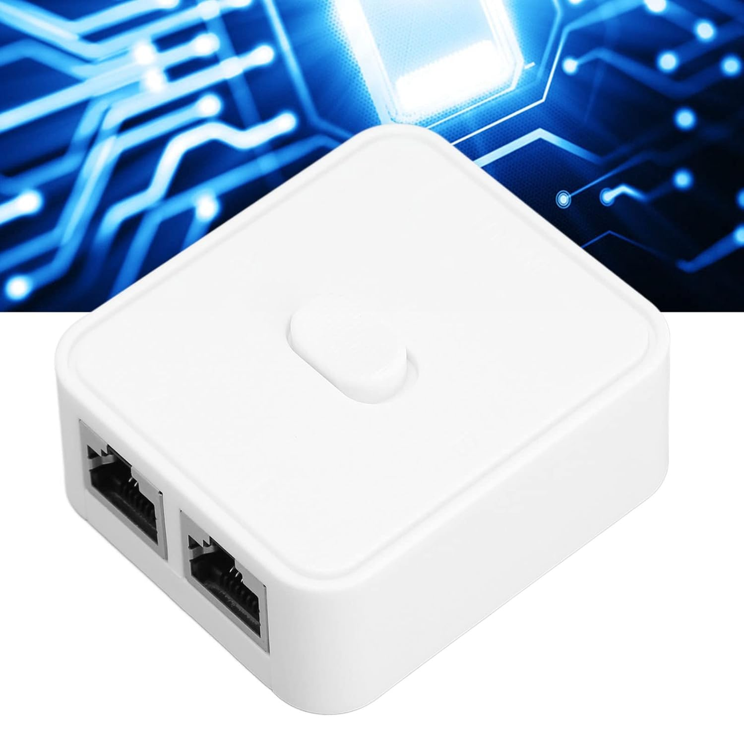 Zopsc 2 Port Gigabit Network Switch, 10/100/1000Mbps POE Extender, Ethernet Repeater, RJ45, White image number 4