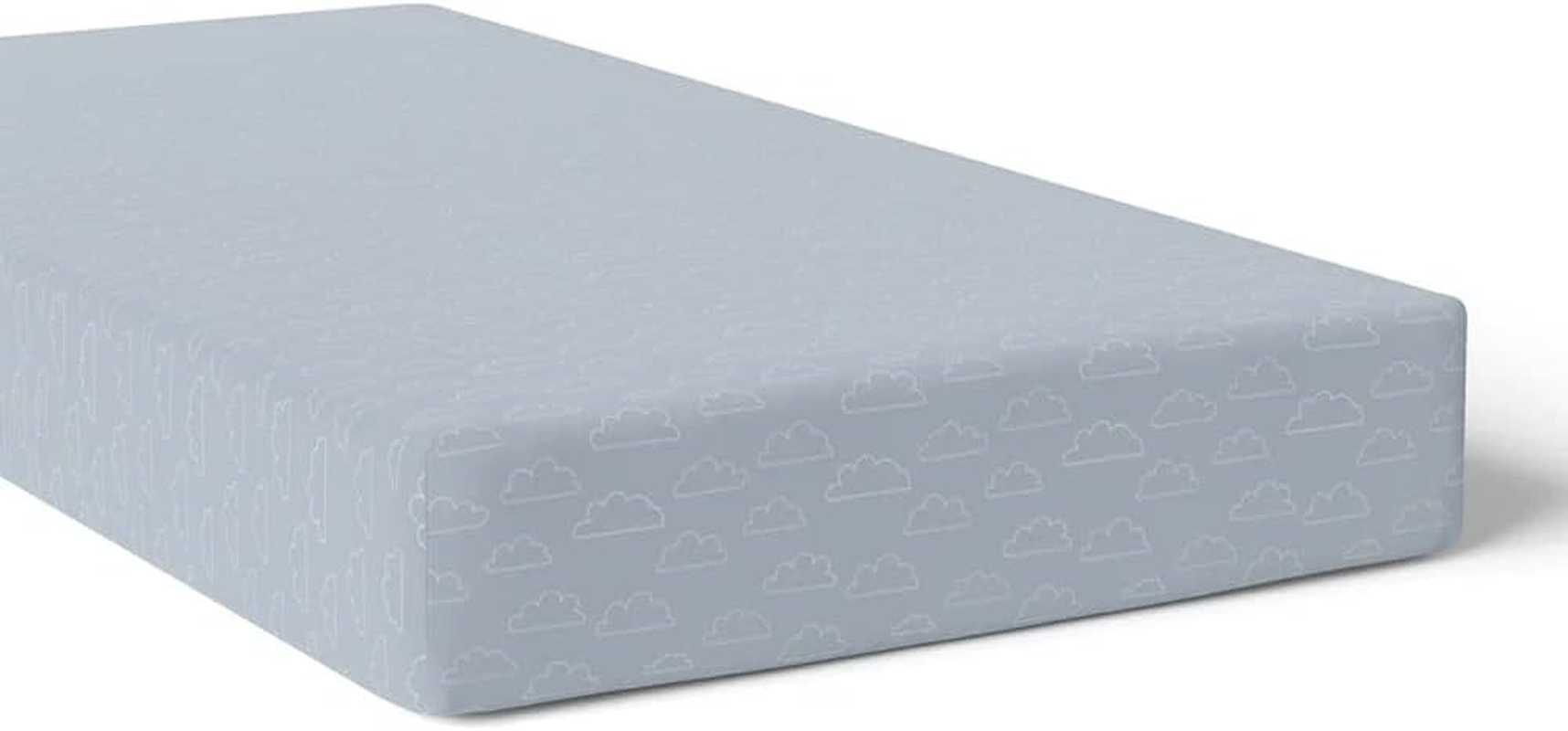 2PK Bubba Blue Nordic 77X135Cm Jersey Cot Fitted Sheet 0-12M Dusty Sky/Mint