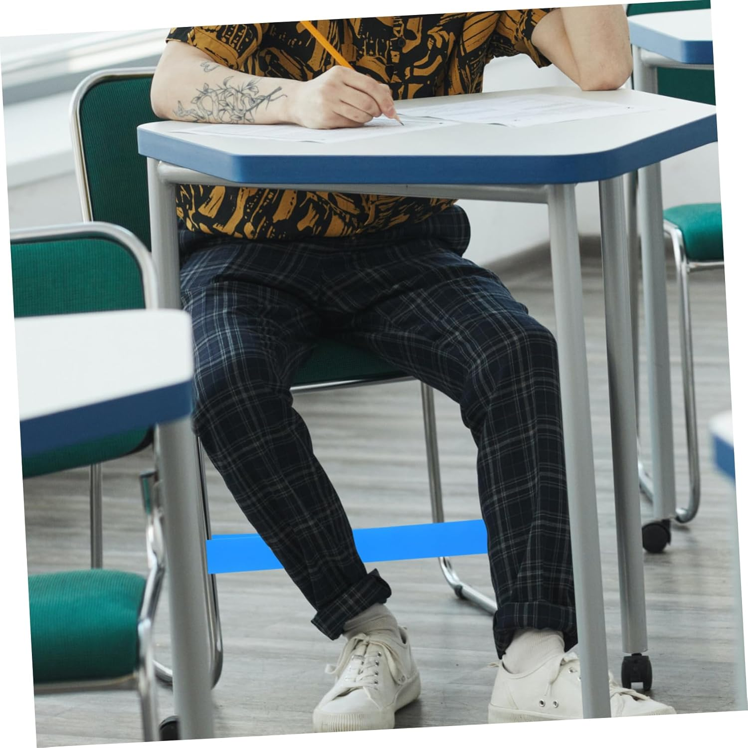 TOGEVAL 10Pcs Colorful Classroom Chair Bands Fidgety Feet Elastic Bands for Relaxing Chair Leg Bands Stretchy Bouncy Bands for Classroom Use Multi-Use Practical Chair Bands image number 3