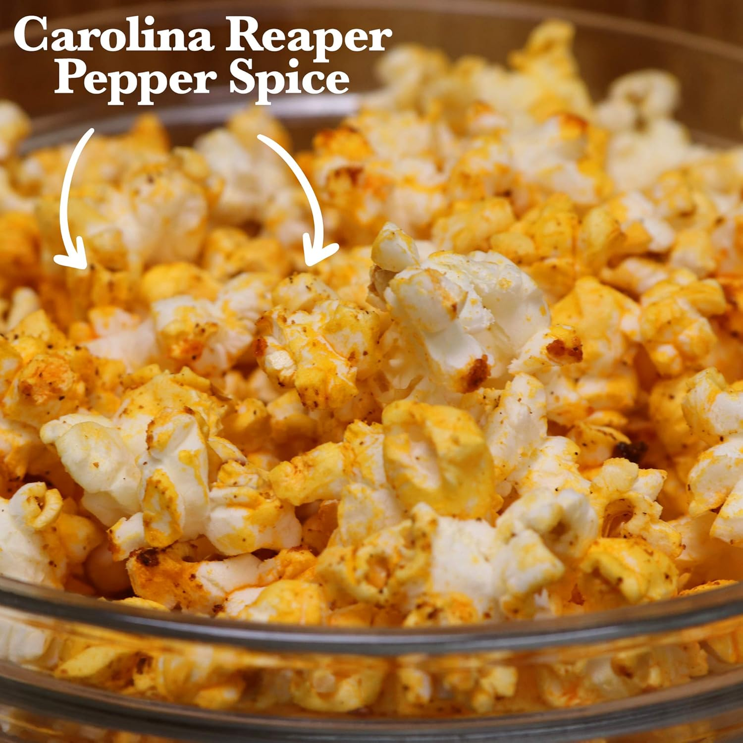 KICKIN&rsquo; Carolina Reaper Pepper Microwave Popcorn - Spicy Snacks - Pack of 3 - Ultimate Spicy Gourmet Gift Popcorn - Makes a Great Movie Theater Popcorn or Snack Food - Try If You Dare! image number 3