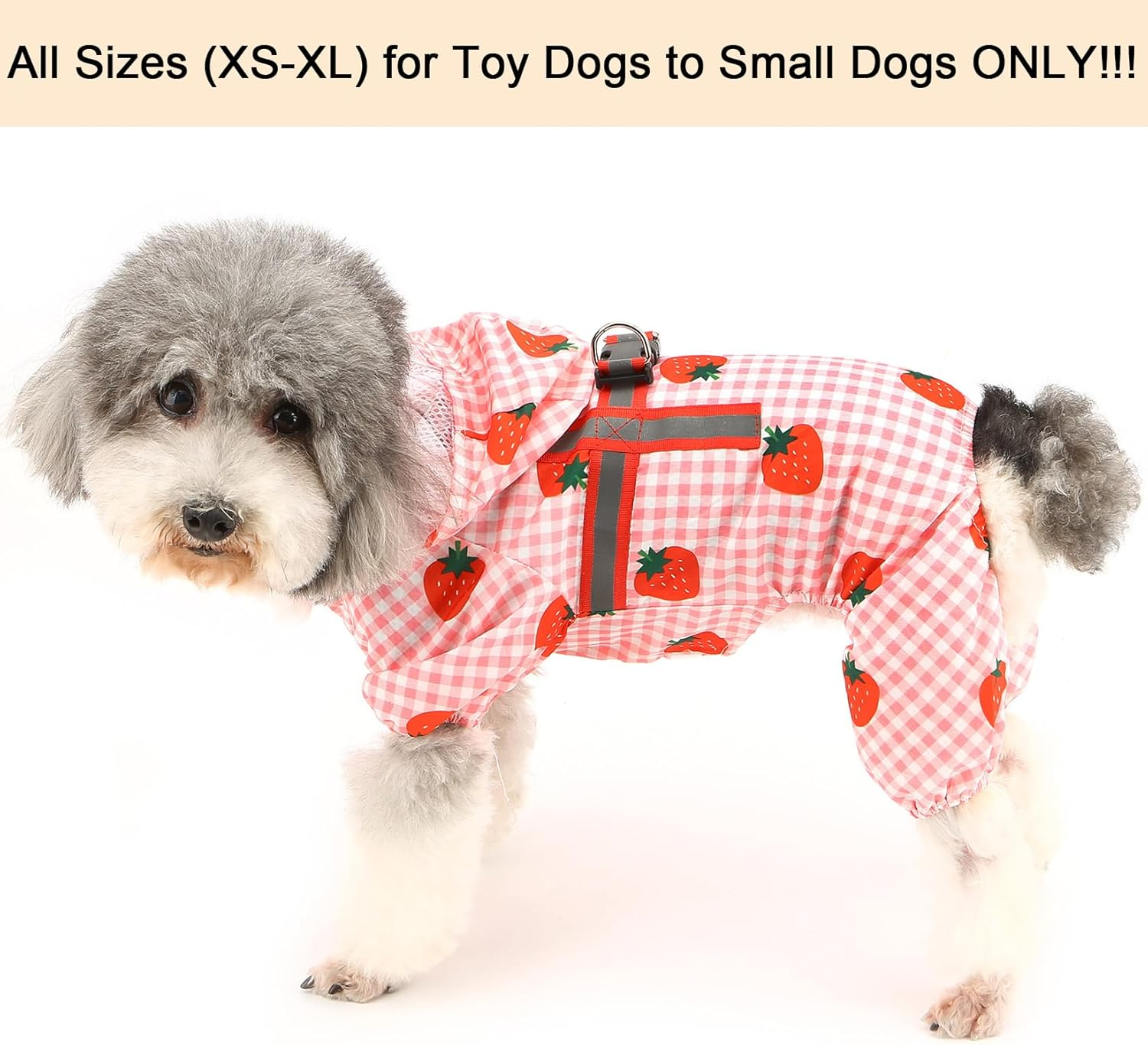 Zunea Dog Raincoats with Hood for Small Dogs Waterproof Puppy Rain Jacket with Harness Hole 4-Legged Lightweight Reflective Raincoat Poncho Slicker Mesh Lined Pet Dog Clothes Rainwear Pink L image number 4