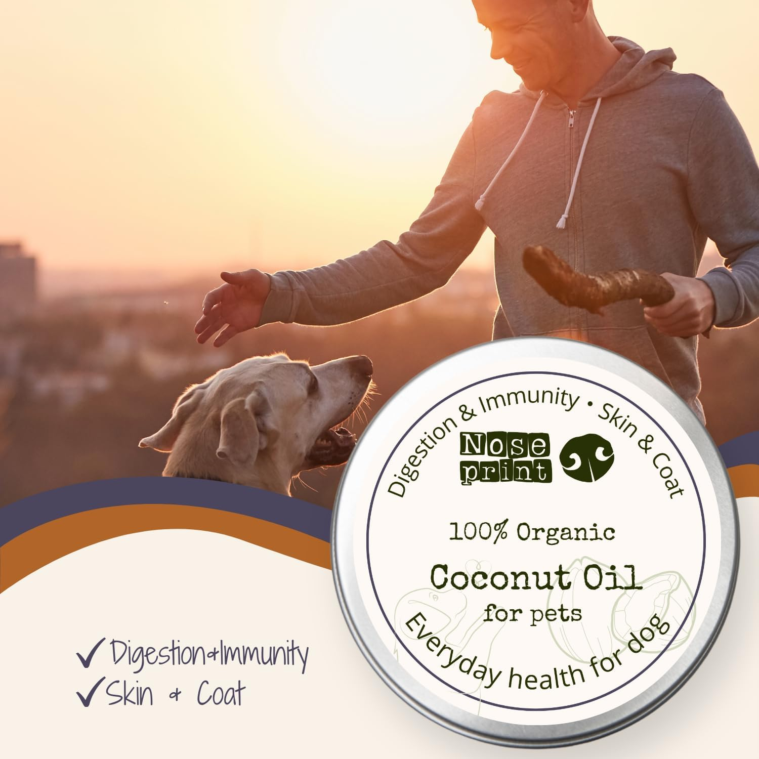 100% Organic Coconut Oil for Dogs Immunity Booster, Itchy Skin Relief, Digestive Support & Paw Balm image number 6