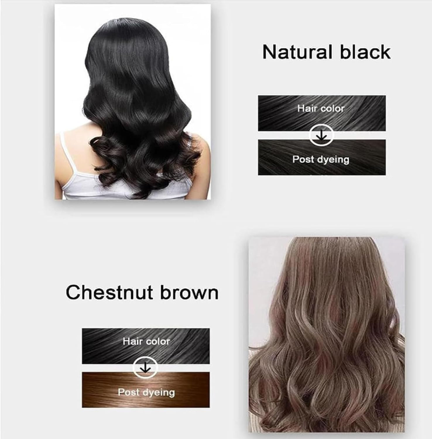 Yaguan Eterna Vida Color Dye Shampoo 6-In-1, Black, 500ML - Black image number 5