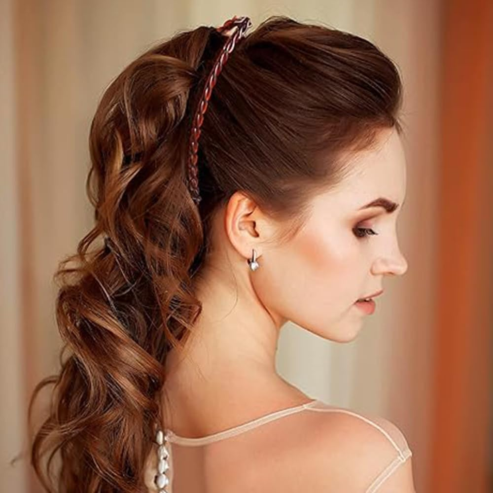 4Pcs Banana Hair Clips Vintage Clincher Combs Tool for Thick Curly Hair Non-Slip Fishtail Hair Clip Styling Accessories for Women Girls image number 2