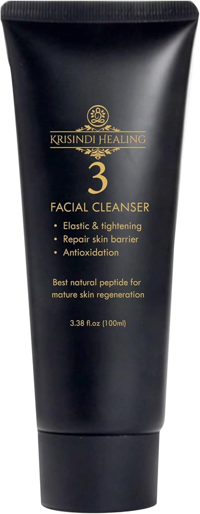 3 Facial Cleanser by Krisindi Healing, 100Ml Cream Cleanser for Mature Skin Ghk-Cu Peptide Niacinamide Amino Acids Gentle Daily Cleanser for Radiant Balanced Skin Gently image number 6