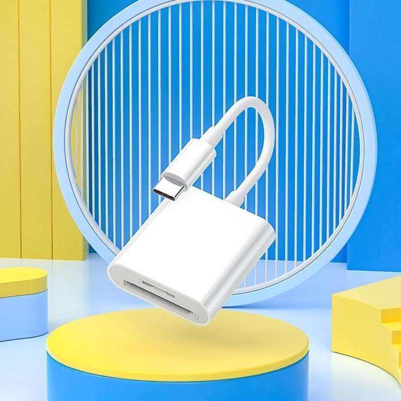 SD Card Reader for Android, Micro SD Card to USB Adapter, USB C SD Card Reader for Camera Memory Card Reader