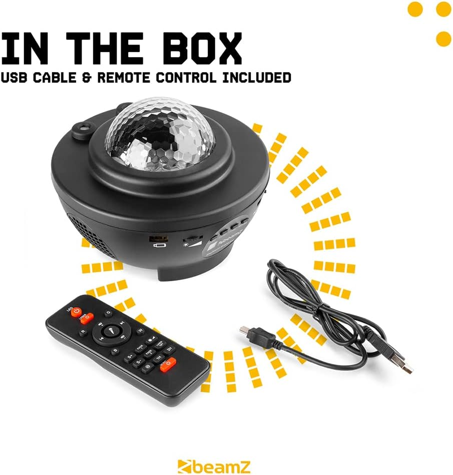 Beamz SKYNIGHT LED Galaxy Sky Star Night Projector Room USB RGBW Remote Kids Baby Lamp Party image number 1