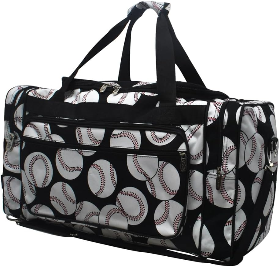 NGIL Canvas 23" Inch Duffle Bag, Hot Pink Glitter, Casual