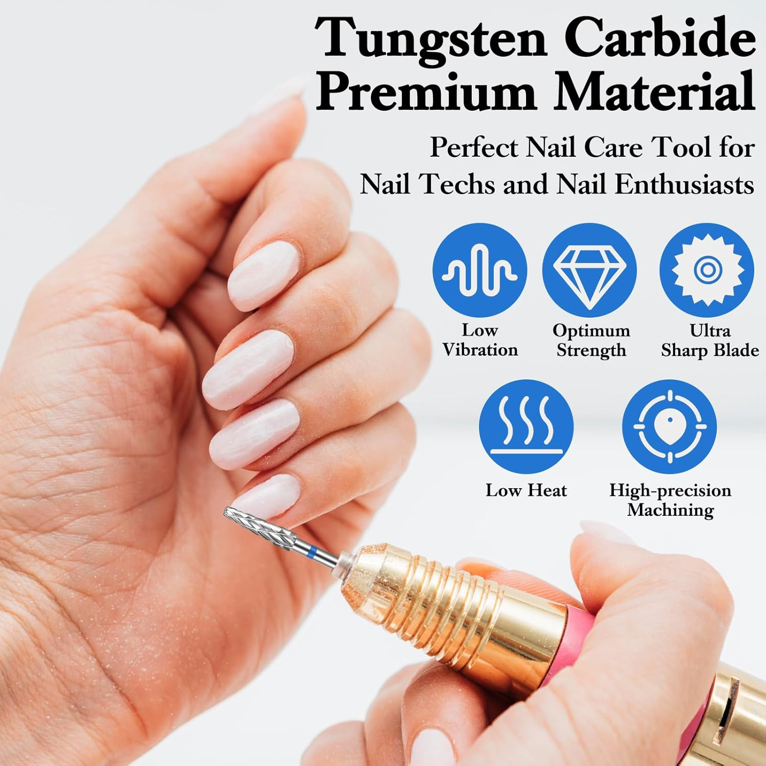 3/32" Small Cuticle Nail Drill Bit, Precision Cuticle Bits for Professional Nail Care, Drill Bit for Salon and Home Use, Versatile Nails Bits for Manicure Perfection image number 5