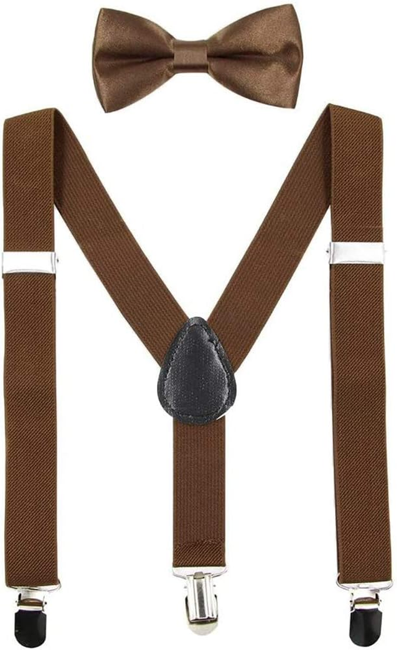 Children Kids Baby Elastic Suspenders Belt Bow Tie Set Boys Girls Bowtie Braces Ac4752