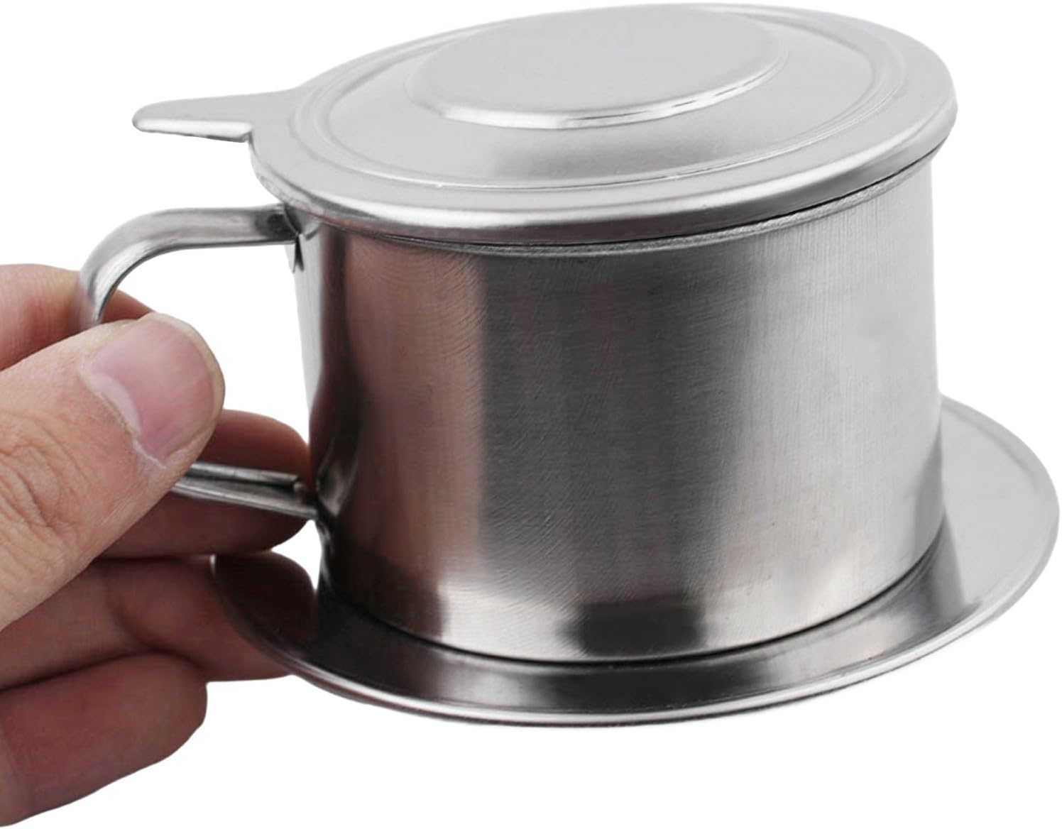 Vietnamese Stainless Steel Drip Filter Maker Perfect Addition to Your Kitchen Utensils (Max 50Ml) image number 2