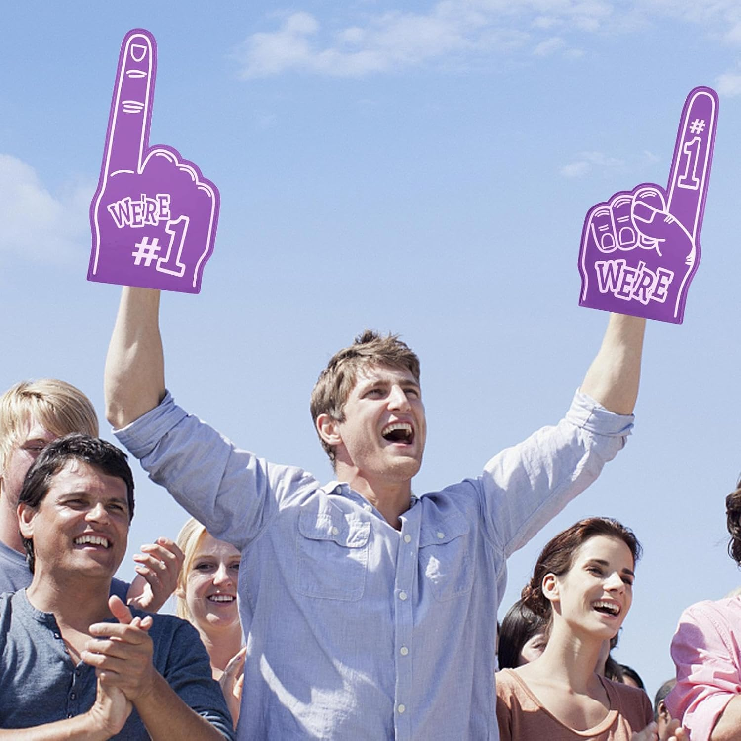 Giant Foam Finger, Gladiators Foam Finger, Cheerleading Foam Hands, Large Foam Hand Number 1 for Games, Stadium, Events, Cheerleading Cheering image number 3
