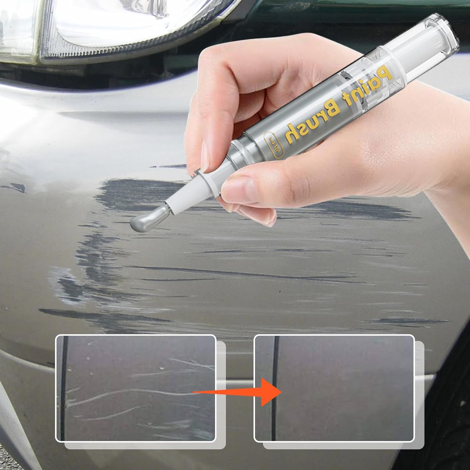 Auto Paint Repair Pen,Vehicle Swirl Removal Solution | Automotive Swirl Remover Polishing Pen for Motorcycle Trucks Boats Marine Rvs image number 1