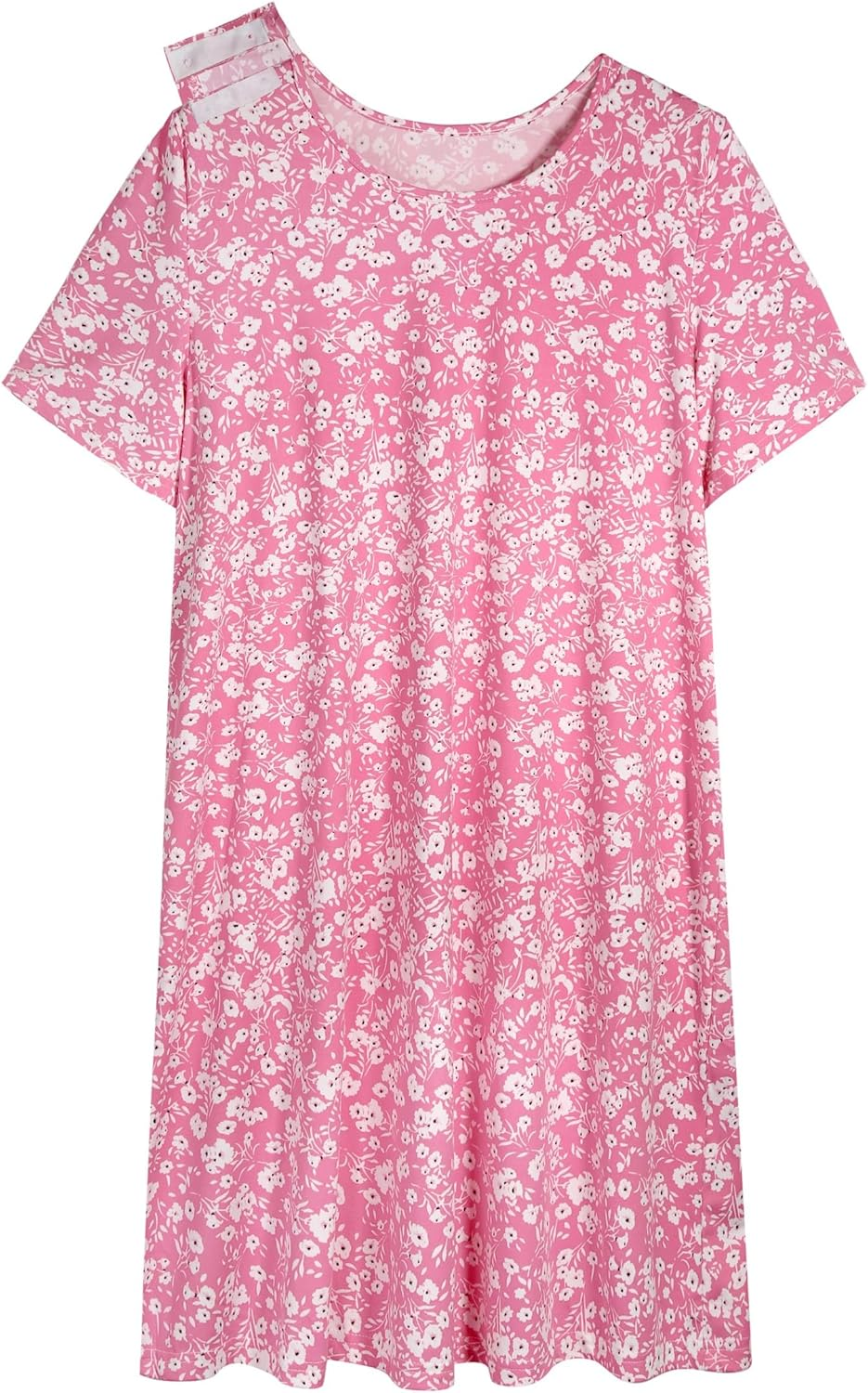 AVIIER Hospital Gowns for Women Open Back Adaptive Clothing Nightgowns Post Shoulder Surgery Dress image number 5