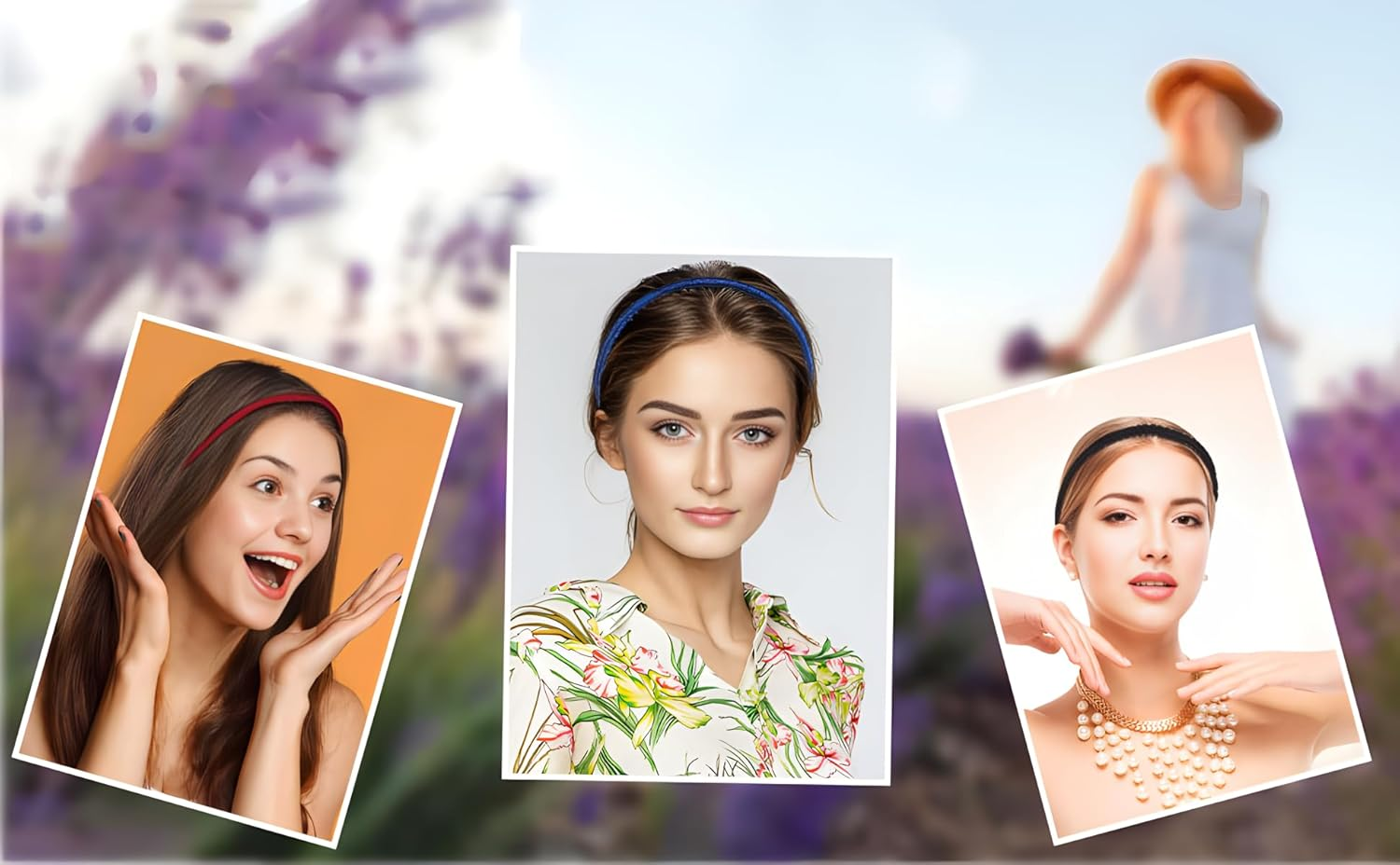 4 Color Fashion Headbands for Women Girls Fabric Hairband with Tooth Comb Hair Accessories Non-Slip Hair Hoop Comfy Headwear. image number 3