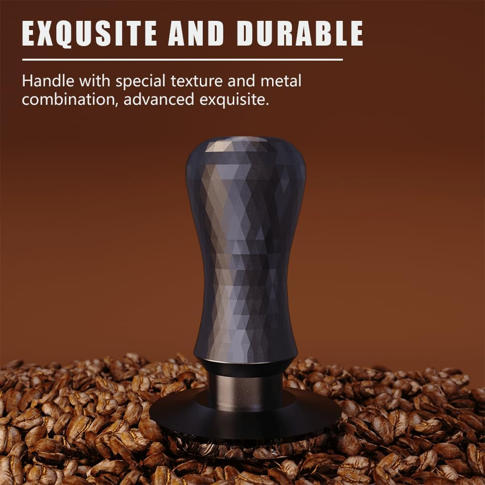 KYONANO 58.5Mm Espresso Coffee Tamper, 30Lb Spring-Loaded Calibrated Tamper with 304 Stainless, Anodized Aluminum Handle Barista Tamper Suit for over 58Mm Rancilio, Gaggia Portafilter image number 2