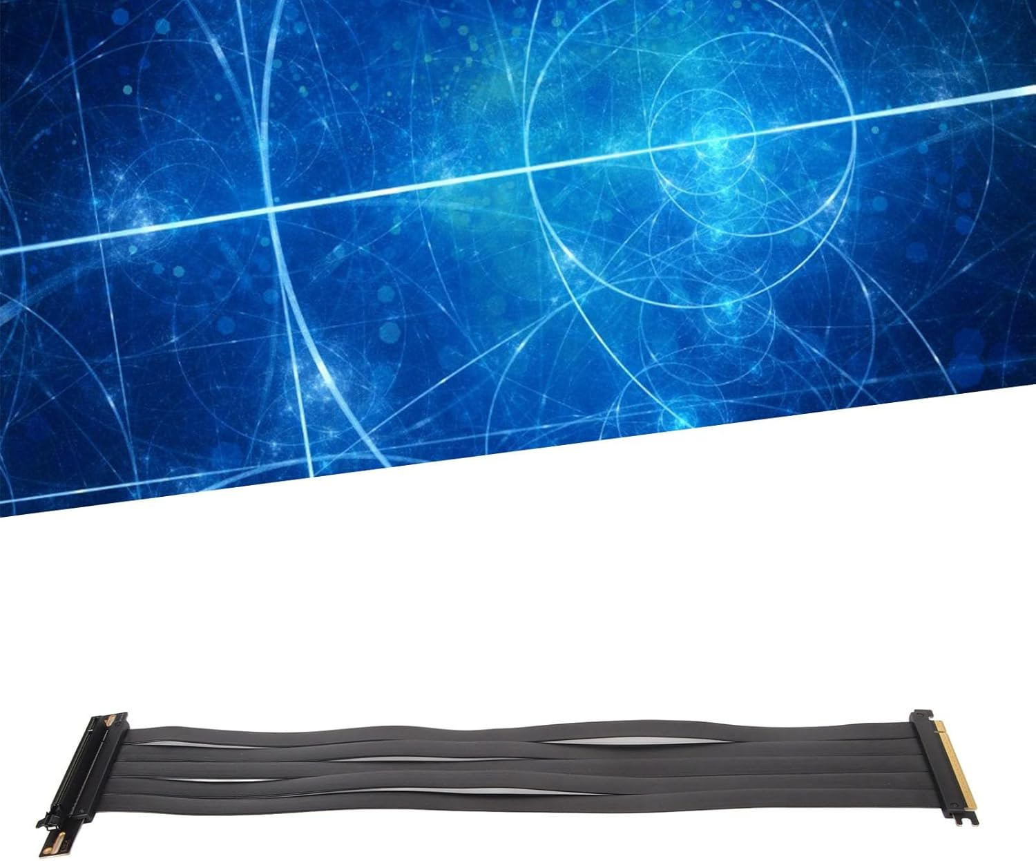 PCIE 4.0 16X Extreme High Speed Riser Cable, High Speed PCIE Riser Cable 180 Degrees, GPU Extension Card for RX6900XT RX6800XT Rtx3090Ti (45Cm) image number 5