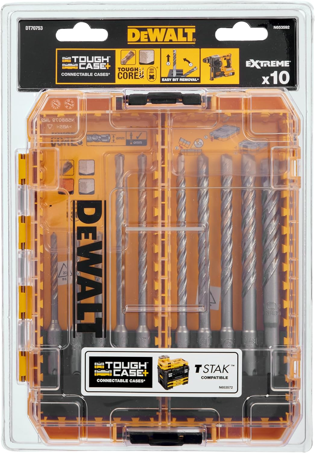 DEWALT 10PC SDS plus Extreme 2 Set