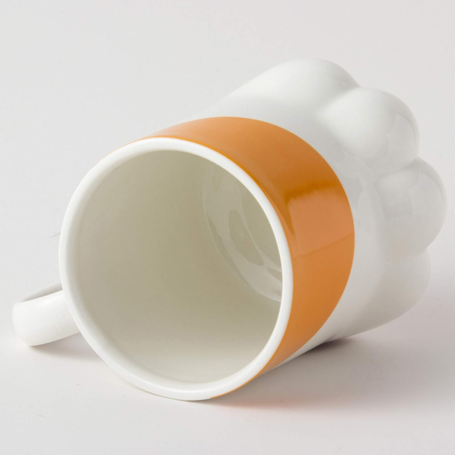 Sunart SAN2235-3 Cute Tableware, Paw of Cat Hand, Calico Cat Mug, 8.5 Fl Oz (250 Cc), White